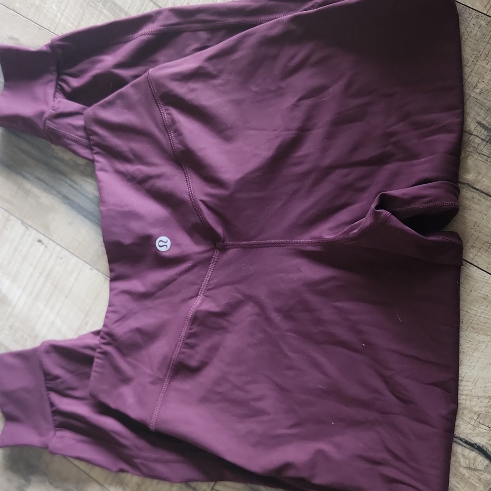 Lululemon align crop maroon size 8 Jogger Pants - Picture 5 of 5